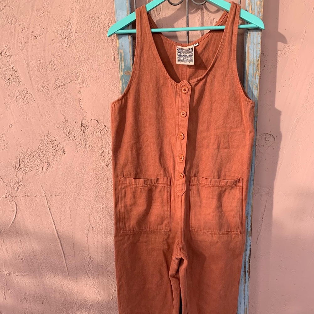Jungmaven Terracotta Button Front Jumper M